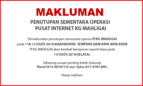 RAYA NOTIS PENUTUPAN PI