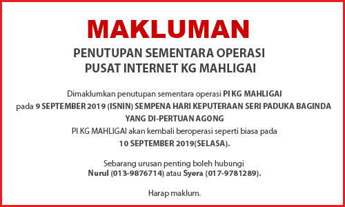 NOTIS PENUTUPAN 9SEPT