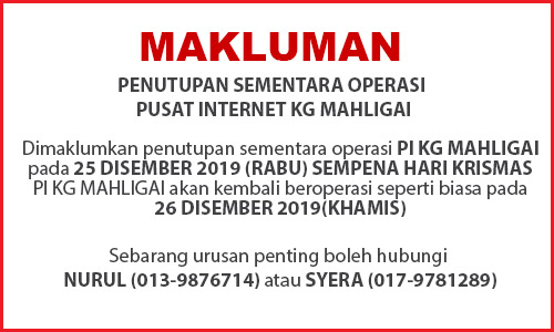 NOTIS PENUTUPAN KRISMAS