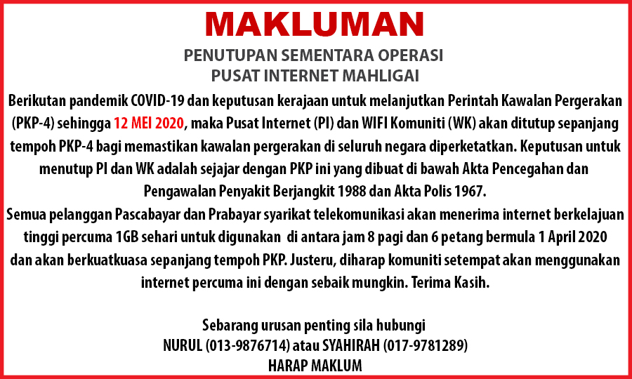 NOTIS PENUTUPAN PI PKP4